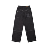 RAW DENIM CARPENTER PANTS [BLACK]