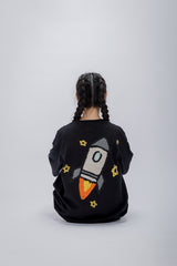 FAITH FADE CHILDHOOD MEMORIES - Rocket Oversized Tee (Black)