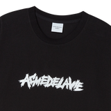 25SS ラフペインティングロゴショートスリーブTシャツ ブラック