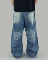 Frang washed denim pants