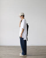 KP DEEP SLIT HALF TEE WH