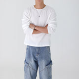 WAFFLE CROP MUSCLE LONG SLEEVE 