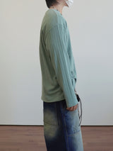 Loose ribbed bony long sleeve 3C