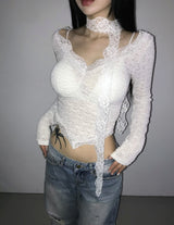  daisy slimmer scarf top(3 color)