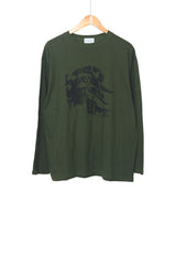 Wave Lettering Long Sleeve T-Shirt
