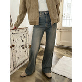 [F/W] Brush washing flare denim pants (2color)