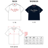 Miss Baker エンボニードルTシャツ ネイビー(MAN)