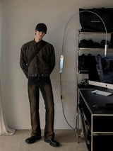 ASCLO Sand Brush Flare Denim Pants (2color)