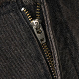 FRINGE DENIM SHORTS (BLACK)