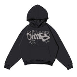 Boxy Hoodie Chambredelavain - No Regrets Dark Grey