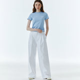 Shape Logo Slim Span T-Shirt Sky Blue