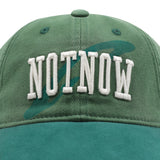 GC059 NOTNOW Color Block Washed Cotton Ball Cap (GREEN)