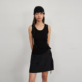 WRAP LAYERS FICELLE SKIRT(BLACK)