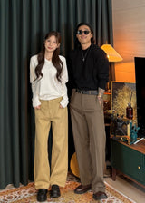 Men's カシミアウォッシャブルラウンドニット 20COLOR