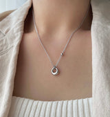 bbpo donut coin stainless steel ball bead necklace