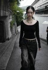 26FW★ SCULPTED U-NECK LONG SLEEVE