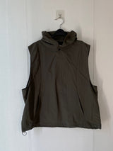 Snap Hooded Nylon Vest 3C