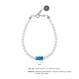 Petit Bear Pearl Bracelet_Blue