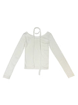 [SOFT-FIT/BODY SHAPING/SCARF SET] SCARF & CHOKER TEE - 2 COLOR
