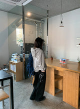 Kusaki Check Button Hoodie