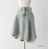 Reneck denim ankle skirt
