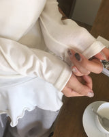 ソロングフリルレイヤードスリーブレスTシャツセット