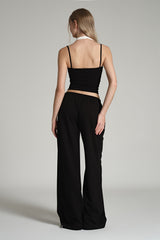 K essential jogger pants, Black