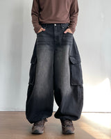 Tin ウォッシングカーゴデニムパンツ