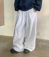 Maom Embroidered Banding Training Brushed Pants