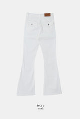 Slim Fit Cotton Bootcut Denim Pants (4color)