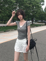 ディピュレースダイアゴナルスリム半袖Tシャツ