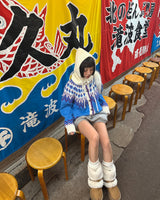 オープンニットウォーマーソックス