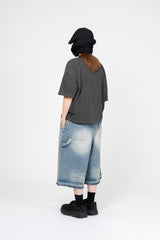 ベロデッキピグメントクロップショートスリーブTシャツ