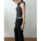 Knit Hood Sleeveless