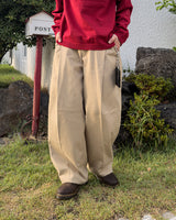 Marel One-tuck Wide Cotton Pants