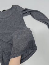 モノディープUネックシースルーTシャツ
