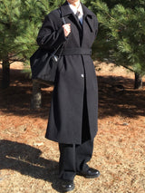 Balkan wool robe long coat