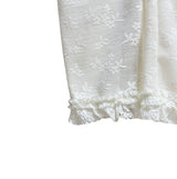(2color) Ruffle Lace Flower Slim Pants [Ethnic Belt Set]