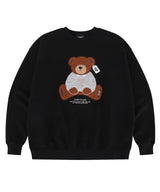 Boucle teddy knit sweatshirts [BLACK]