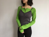 Liège button boat neck t-shirt (3color)