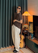 Cotton wide Color Pants 2COLOR