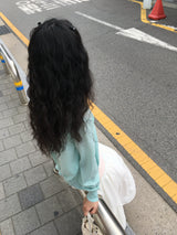ラウンドリネンカーディガン