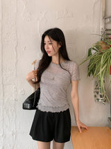 #ウェーブポイントショートスリーブTシャツ＋スリーブレスセット(3color)