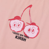 KIRSH X TOKYO ビックチェリークロップTシャツ【サーモン】