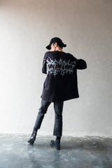 Hierarchy Studios - Wide Evil Logo Black Oversized T-Shirt