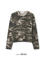 No.1569 カモ WF ヘンリーネック クロップ Tシャツ(3color)
