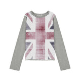 UNION JACK LONG SLEEVE (GRAY) F25ZB026