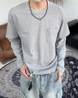 Tia Pocket Layered Long Sleeve Tee