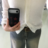 Dot Star black red  Epoxy Bumper Case 