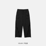 シーカーブジップナイロンパンツ(2color)